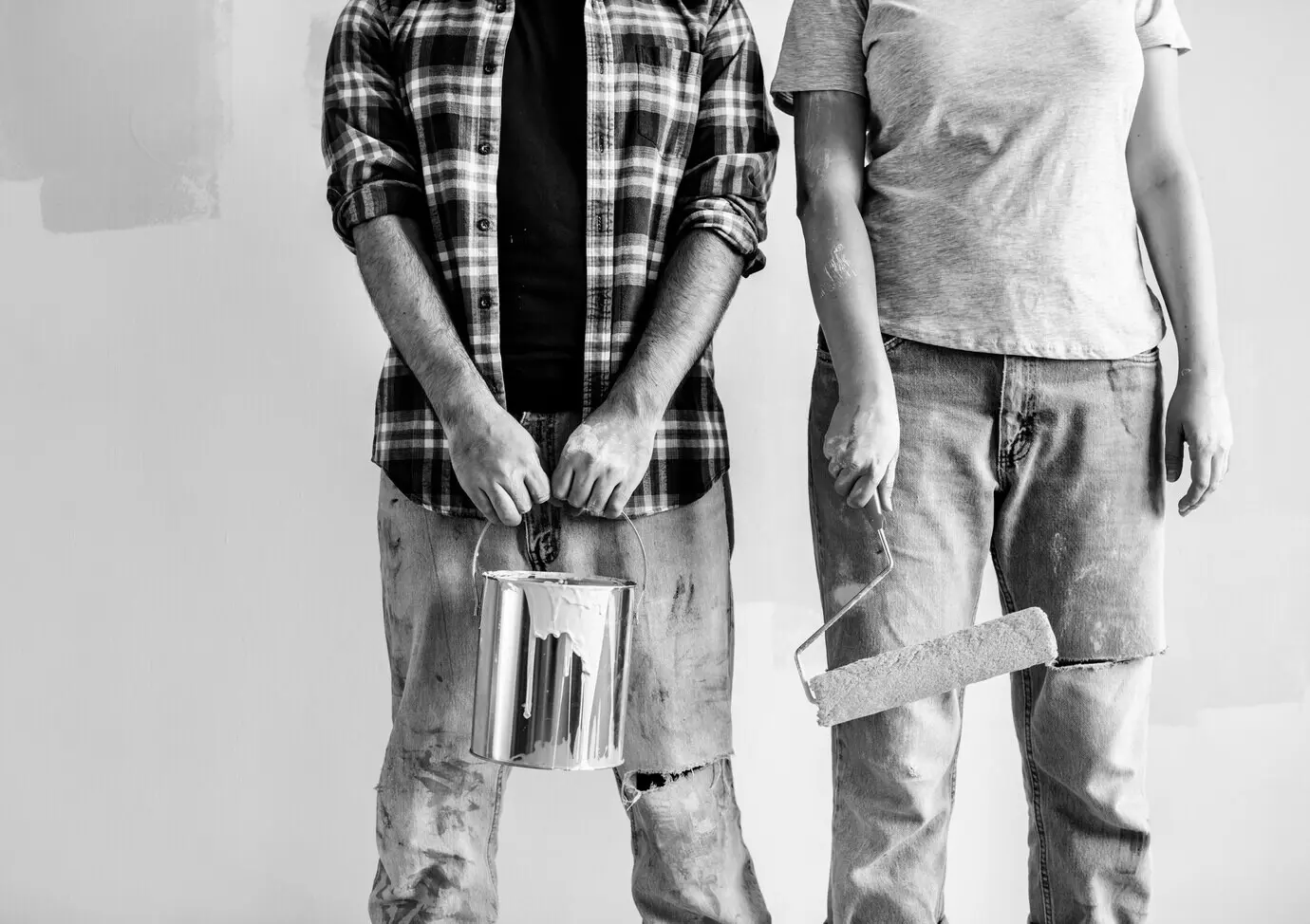 People remodeling the house